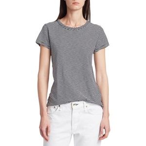 NWT Rag & Bone Pima Cotton Black and White Striped Tee XS